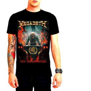 Megadeth New World Order thrash metal rock Official T-Shirt 3XL Last NWT